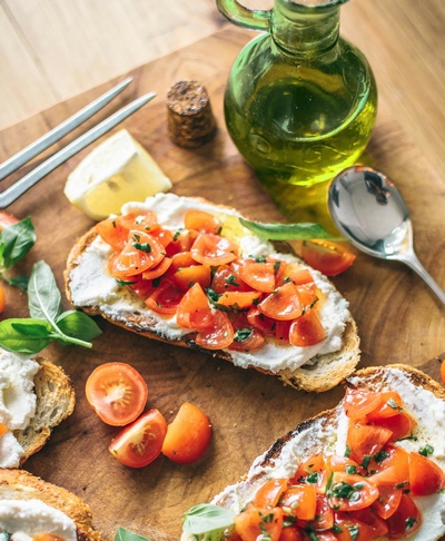 olio d'Oliva bruschette